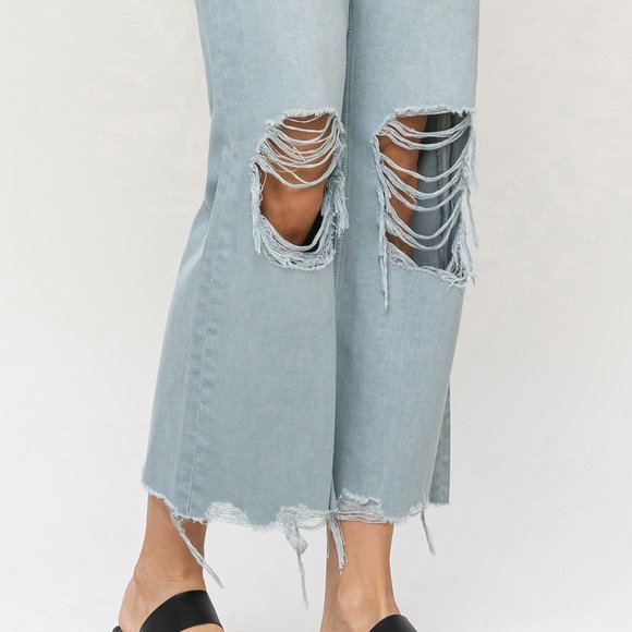 *NEW* Vervet by Flying Monkey 90's Vintage High-Rise Crop Flare Jeans - Picture 8 of 10